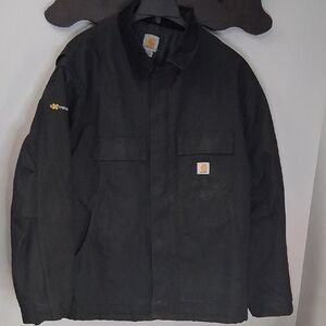 Carhartt Arctic Quilt Lined Duck Traditional Coat C55 Preowned 2X Black Jacket